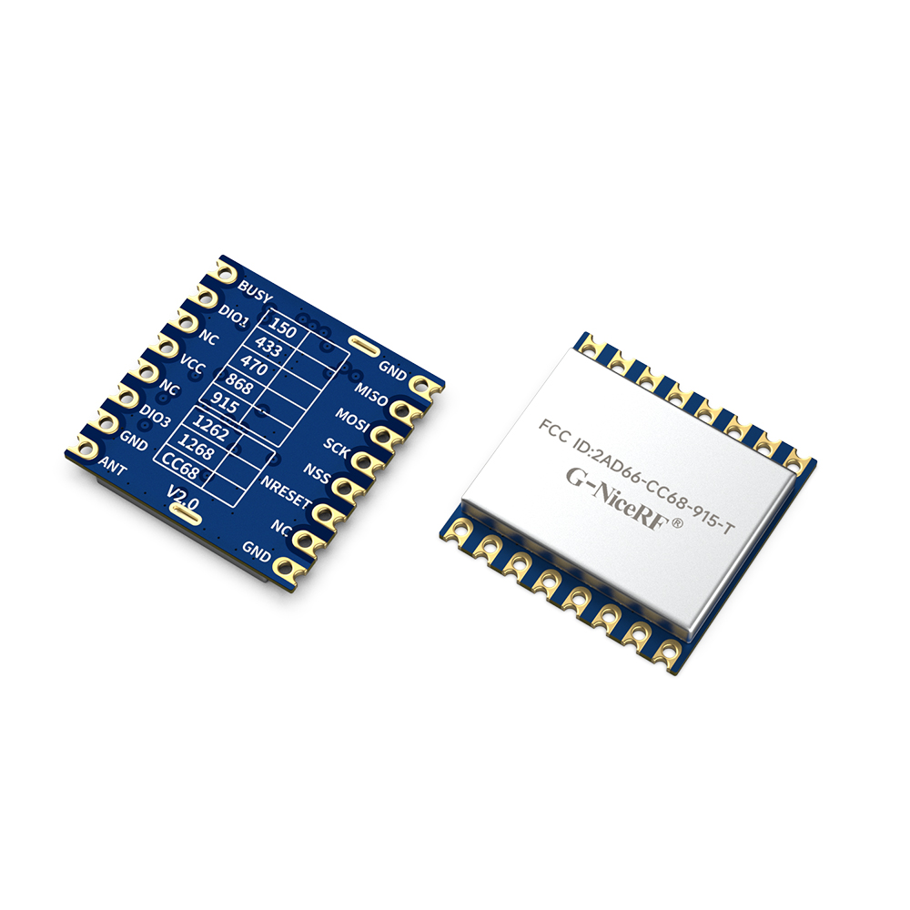 LoRa-CC68-915-T : FCC ID Certified LLCC68 LoRa Wireless Transceiver Module With TCXO For Stable Communication And ESD Protection