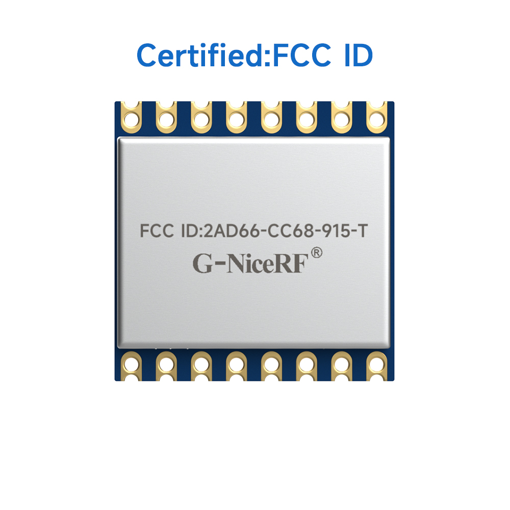 LoRa-CC68-915-T : FCC ID Certified LLCC68 LoRa Wireless Transceiver Module With TCXO For Stable Communication And ESD Protection