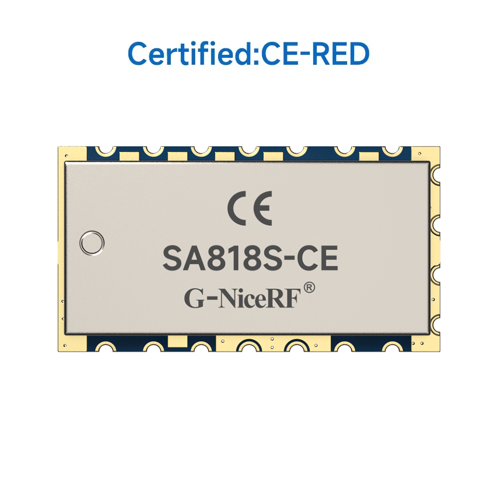 SA818S-CE : CE-RED Certified 1W Analog Walkie Talkie Module 3-5km Range