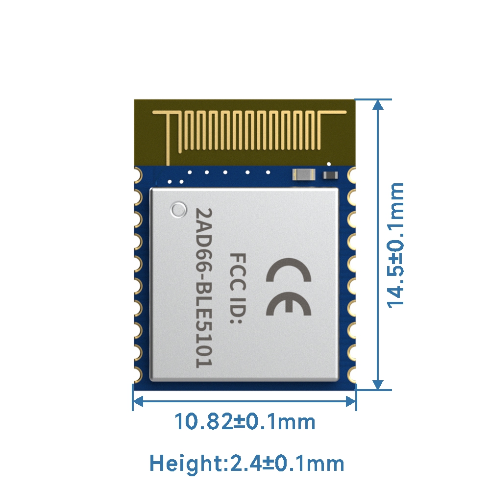 BLE5101 : CE-RED & FCC ID Certified BLE Module BLE 5.1