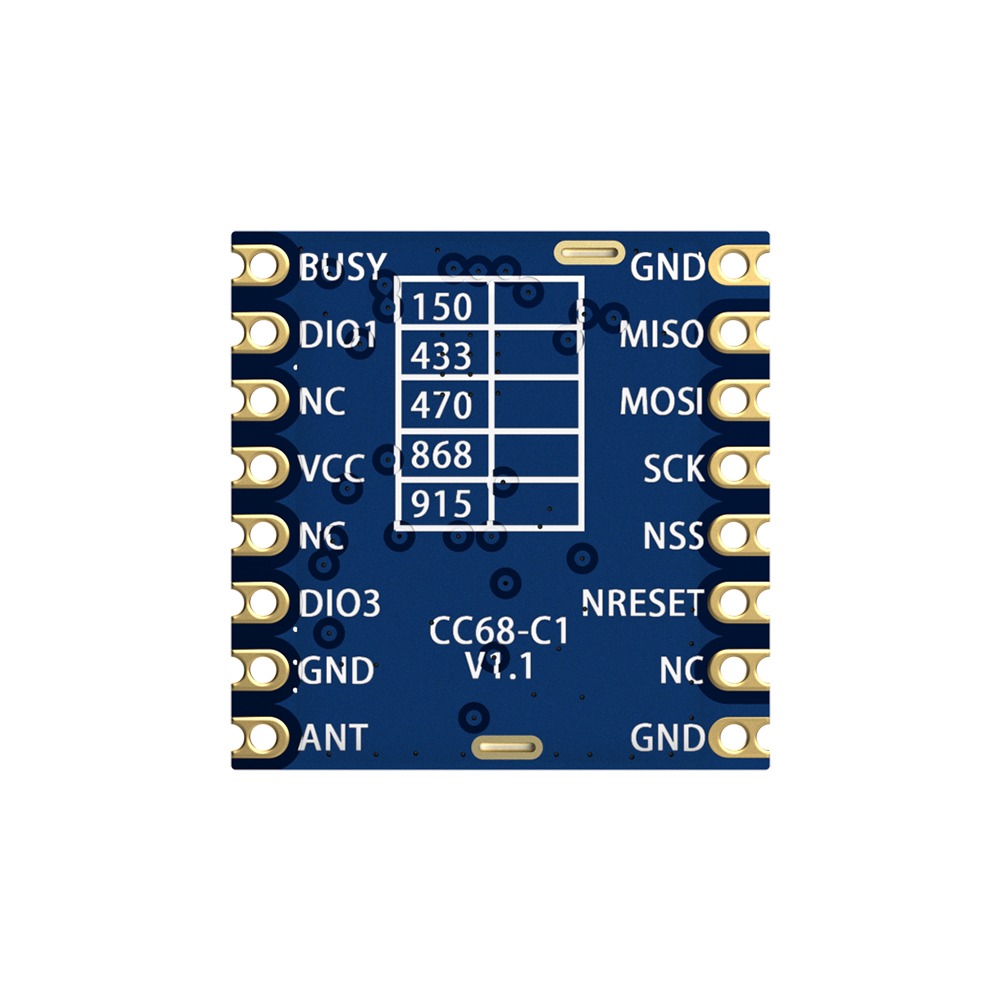 CC68-C1 : LLCC68 FCC ID & CE-RED Certified  LoRa Module With SPI Interface