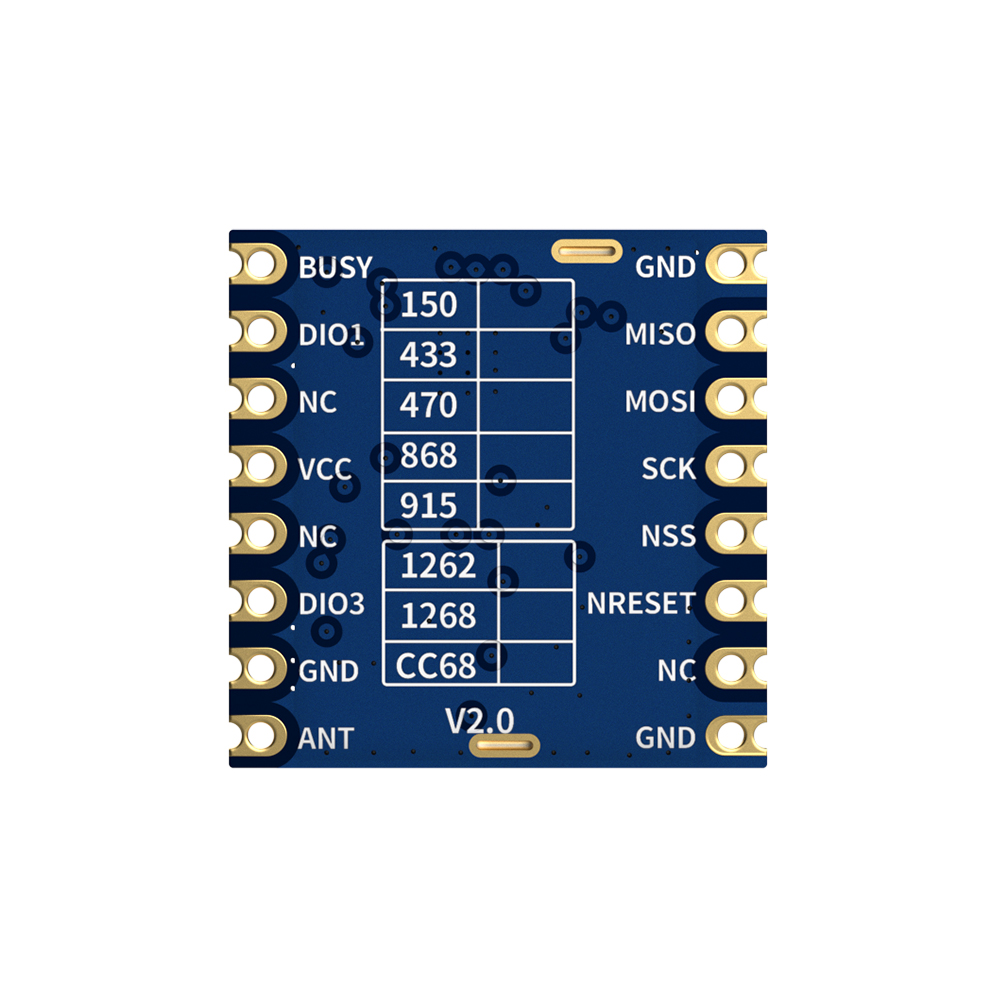 LoRa-CC68 : 433/470/490MHz Module Based on LLCC68 With SPI Port 