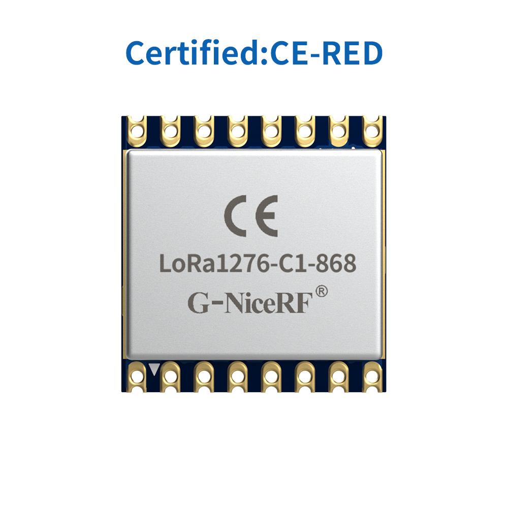 LoRa1276-C1-868 : SX1276 868MHz 100mW CE-RED Certified LoRa Module With ESD Protection