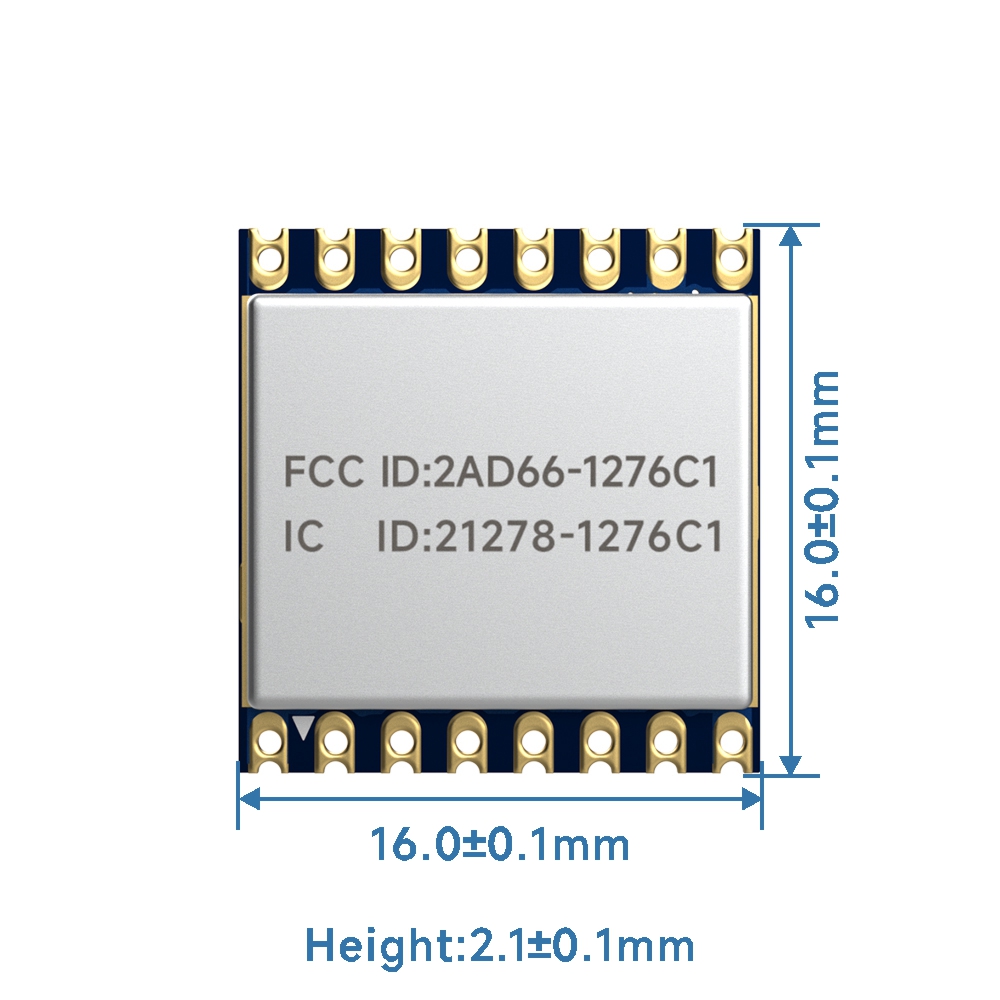 LoRa1276-C1-915 : FCC ID Certified 915MHz SX1276 LoRa Module With ESD Protection