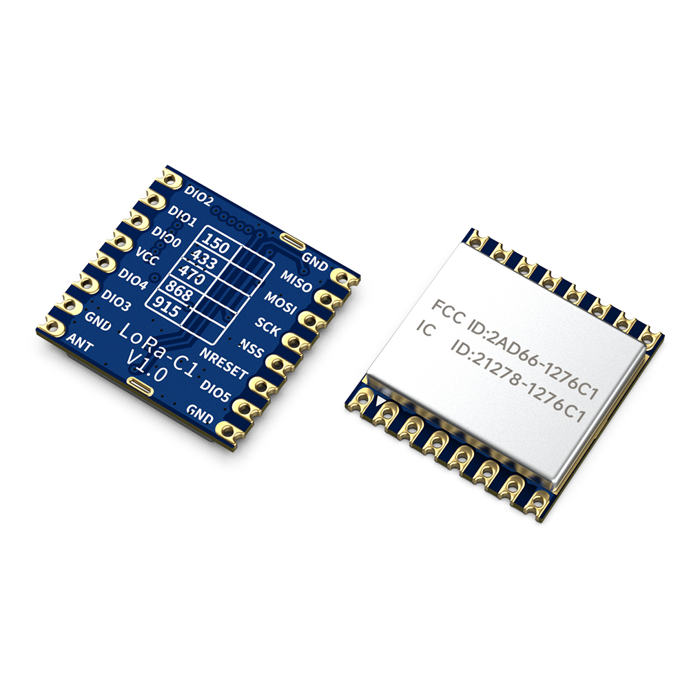 LoRa1276-C1-915 : FCC ID Certified 915MHz SX1276 LoRa Module With ESD Protection