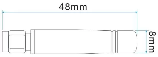 Sizes of 915MHz rod antenna SW915-ZT48