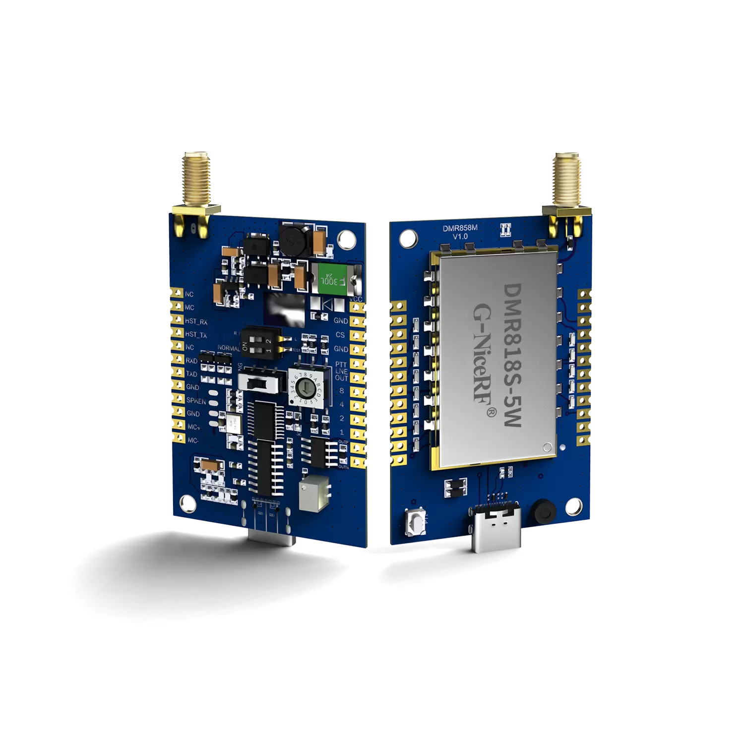 DMR858M: DMR Dual Time Slot Analog-Digital  Integrated 5W Walkie-Talkie