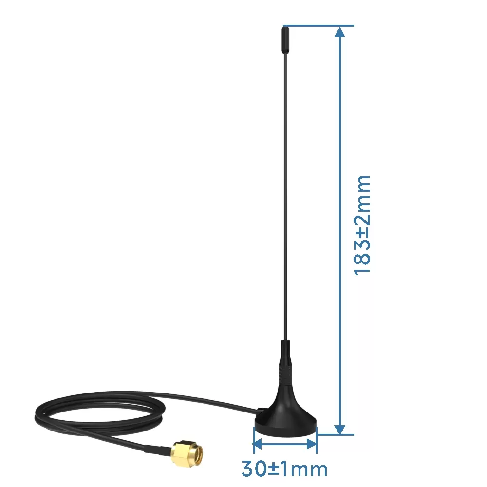 SW433-ZXPXM : 433MHz small sucker antenna 