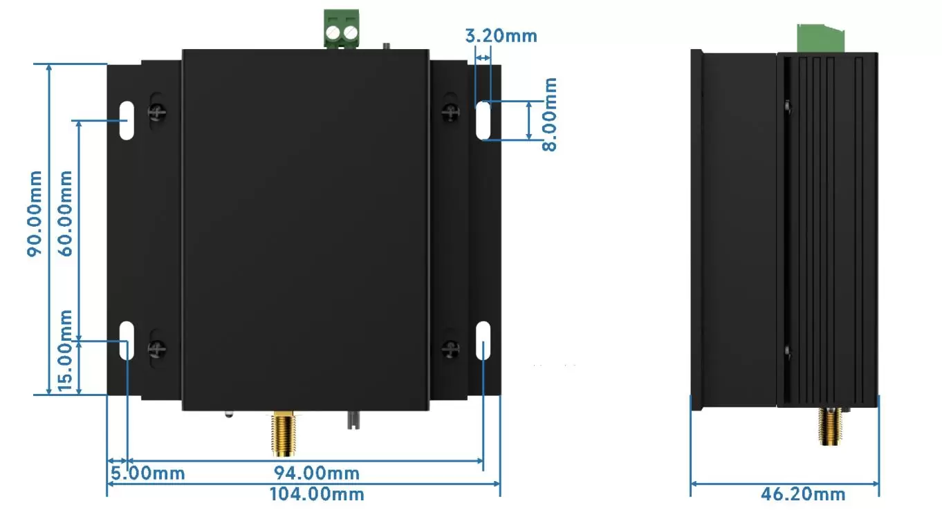 High-power full-duplex audio module SA628F39 size