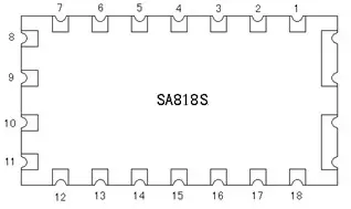 Pin definition of walkie-talkie module SA818S-CE