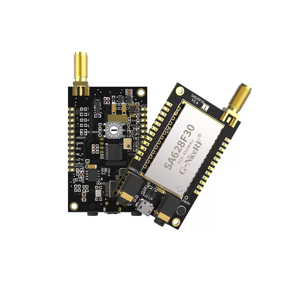 SA628F30 : 1W Long Range Full Duplex 16K Sampling Rate Wireless Audio Module