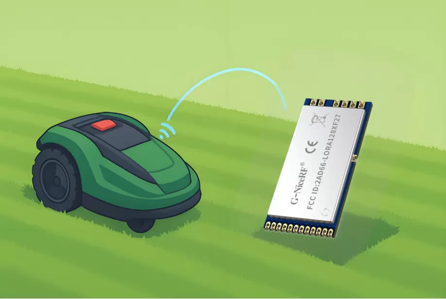 LoRa Wireless Module Communication Solution for Lawn Mowers