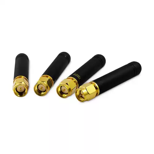 SW2400-ZT48 : 2.4GHz Gold Plated Straight Rod Antenna 