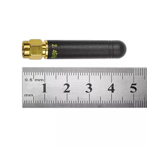 SW2400-ZT48 : 2.4GHz Gold Plated Straight Rod Antenna 