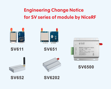 Engineering Change Notice for SV series of rf module & rf modem by NiceRF