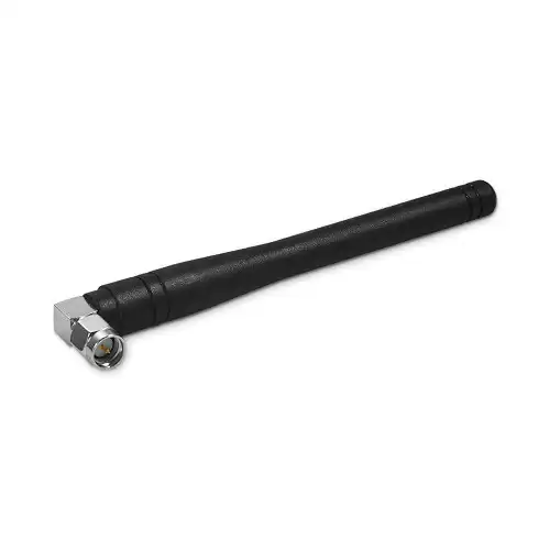 SW450-WT100DN : 450MHz UHF Nickel Plated Elbow Rod Antenna 