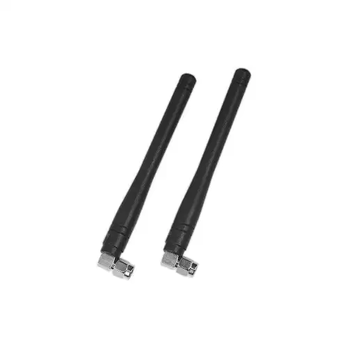 SW450-WT100DN : 450MHz UHF Nickel Plated Elbow Rod Antenna 