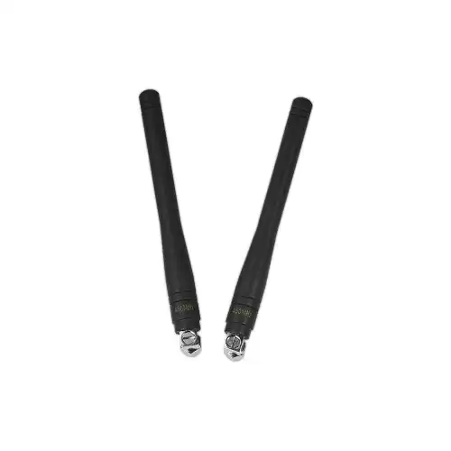 SW450-WT100DN : 450MHz UHF Nickel Plated Elbow Rod Antenna 