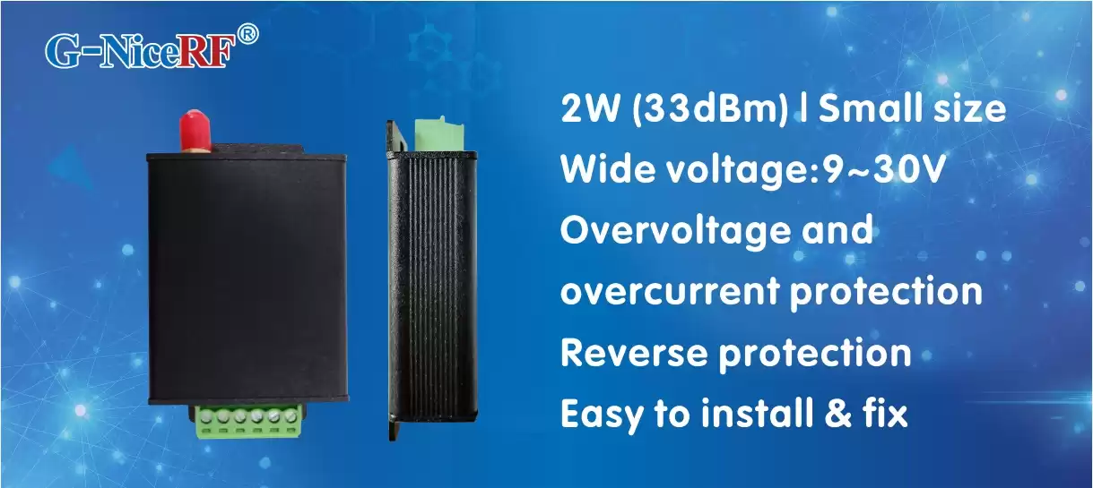 2W Small Size Wide Voltage Uart LoRa Modem LoRa6200Pro
