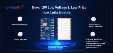 New: Low Voltage & Low Price 2W Uart LoRa Module LoRa6100II
