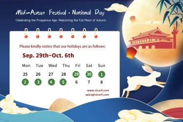Mid-Autumn Festival & National Day holiday notice By NiceRF