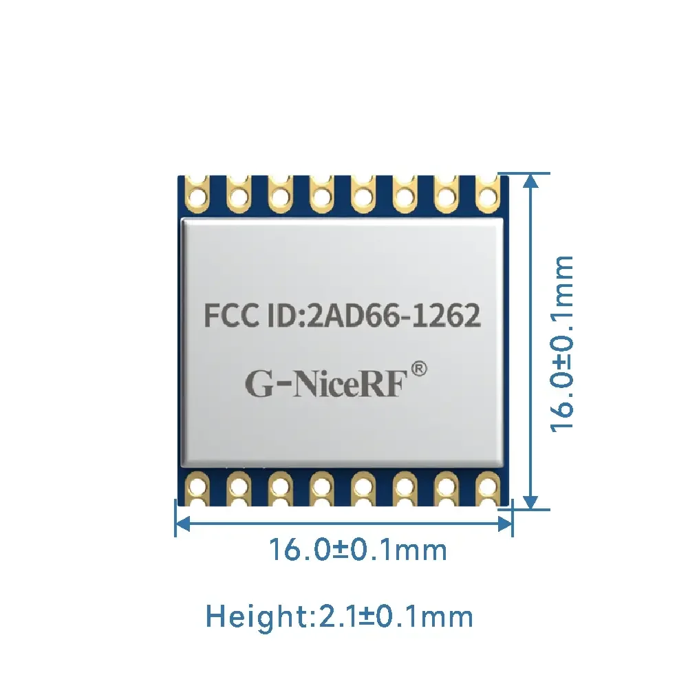 LoRa1262-915 : FCC ID Certified SX1262 915MHz LoRa Module With ESD Protection