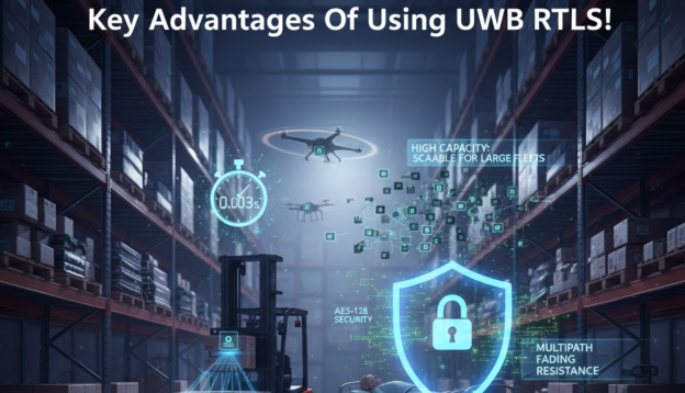 Key advantages of UWB RTLS for industrial and healthcare.
