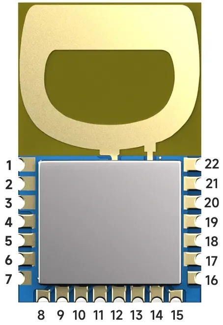 Pin definition of the UWB module UWB3000F00