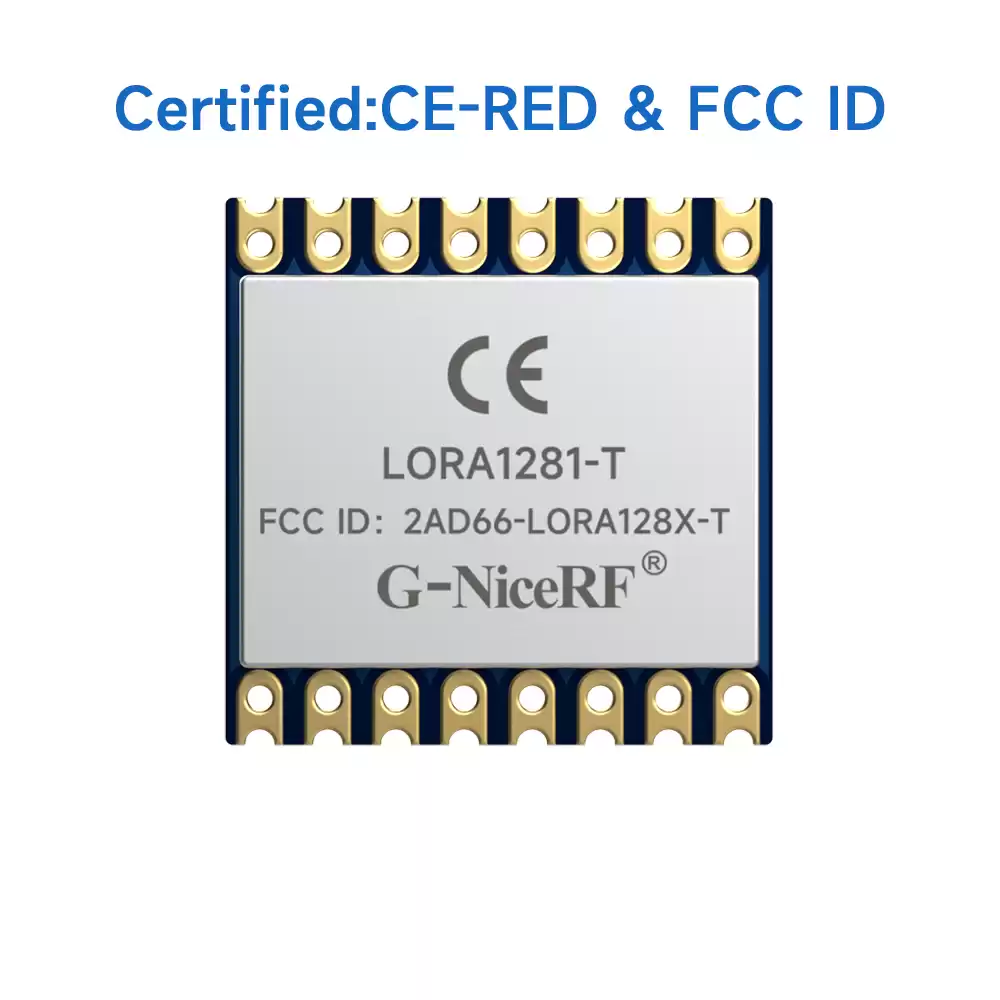 LoRa1281-TCXO : FCC ID&CE-RED Certification SX1281 2.4GHz Certified Module Supports Ranging