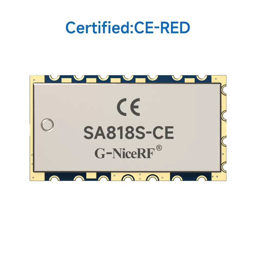 SA818S-CE : CE-RED Certified 1W Analog Walkie Talkie Module 3-5km Range