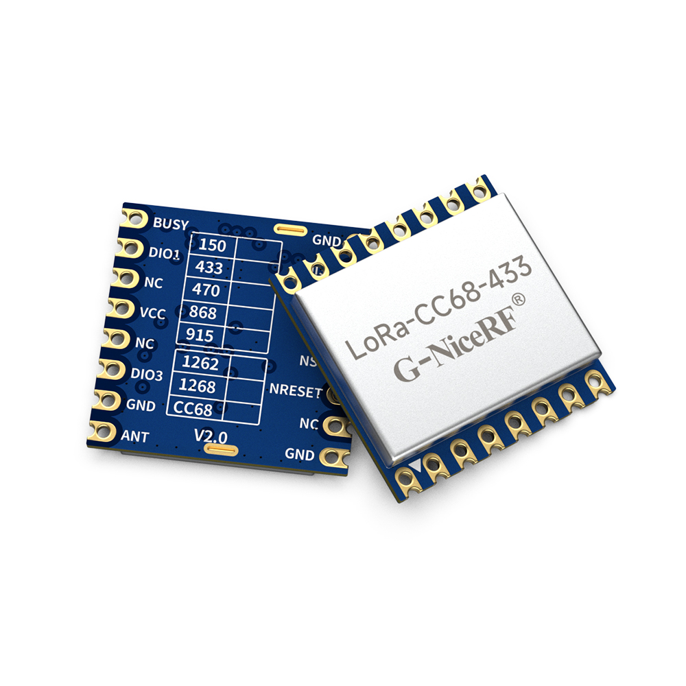 LoRa-CC68 : 433/470/490MHz Module Based on LLCC68 With SPI Port 