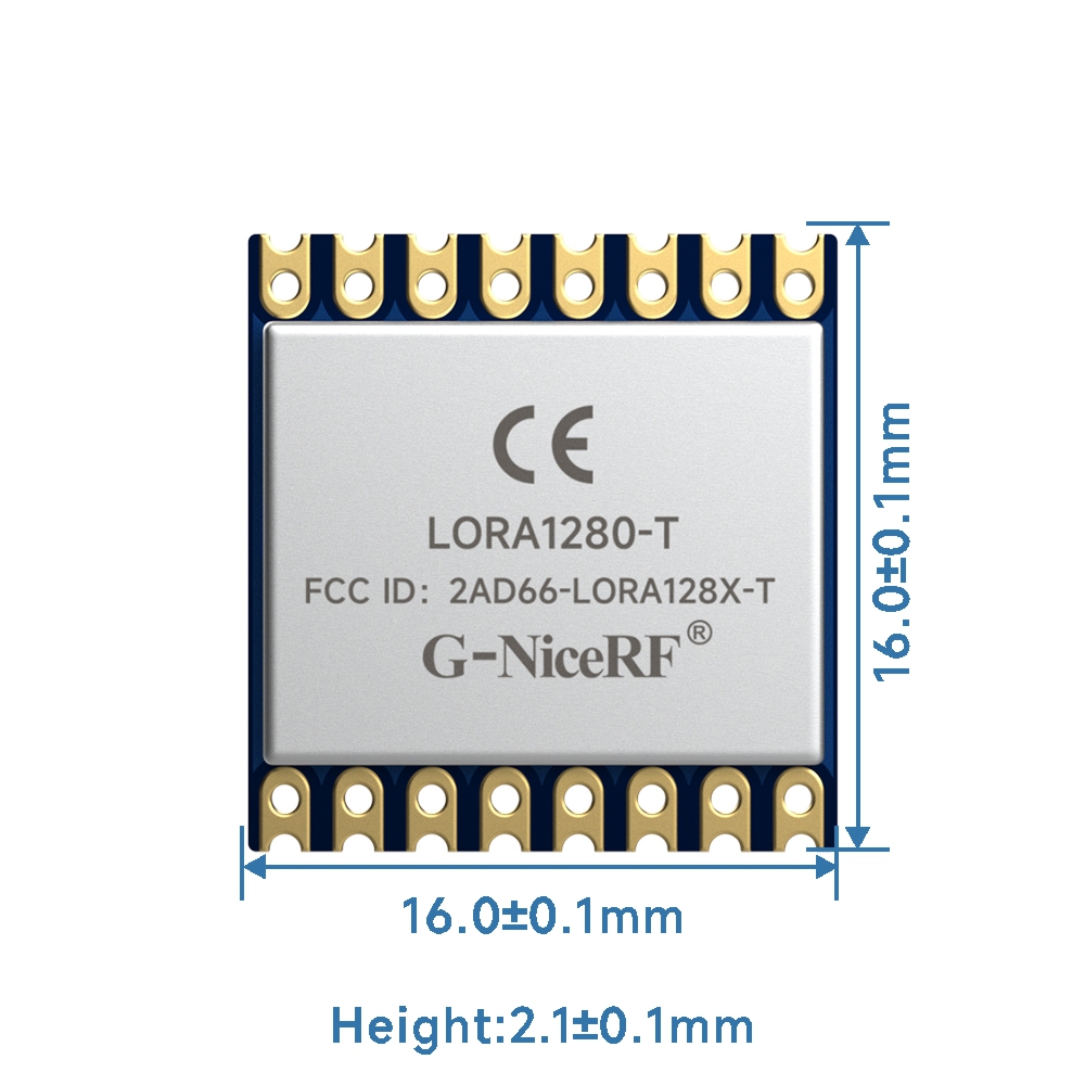 SX1280 2.4GHz TCXO Module-FCC ID & CE-RED-LoRa1280-T | G-NiceRF