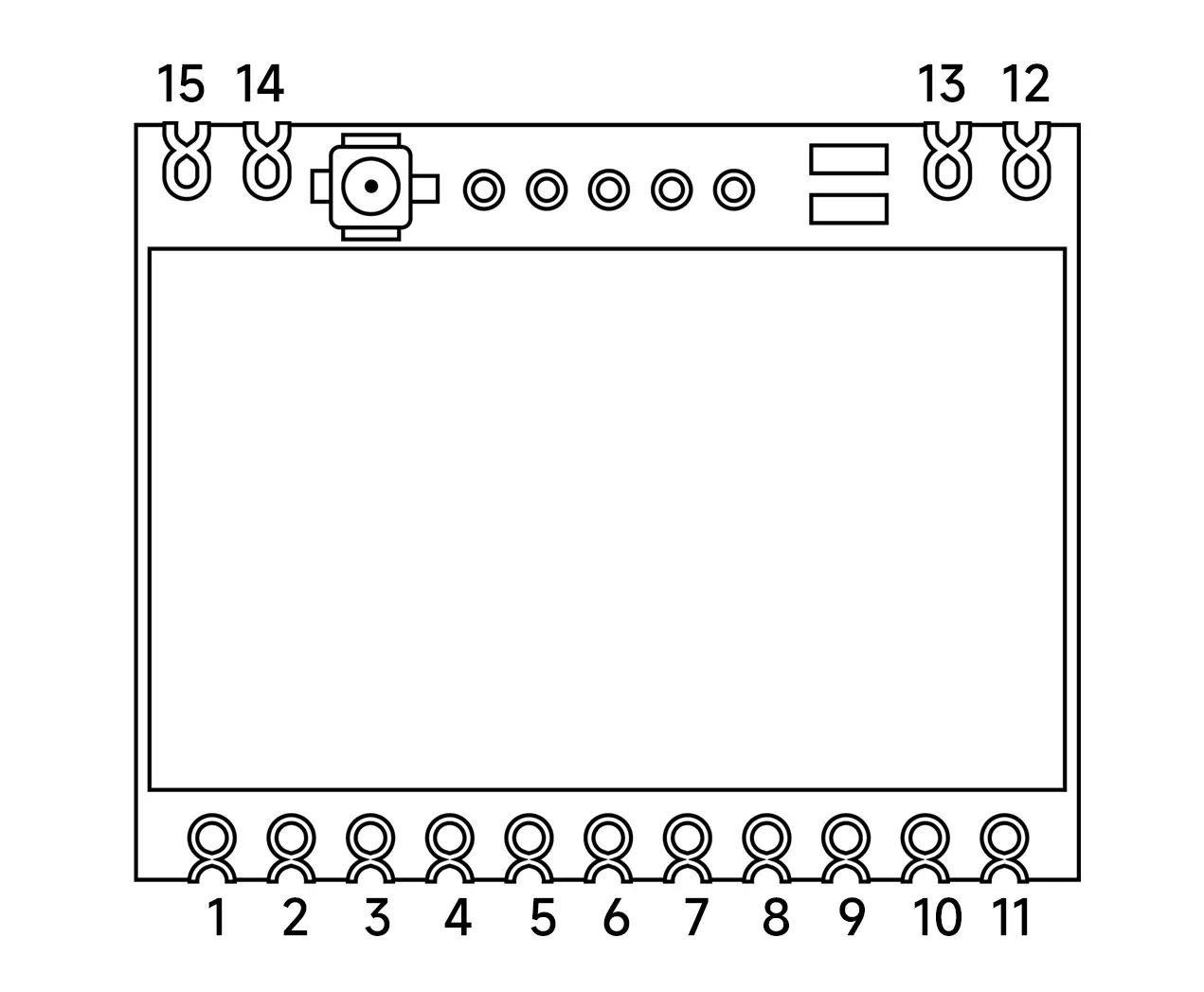 Pin definition of FSK RF module SV610PRO