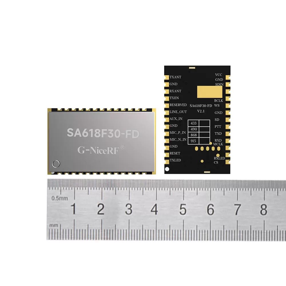 SA618F30-FD：full-duplex wireless data transmission module supports 8-way concurrent transmission 