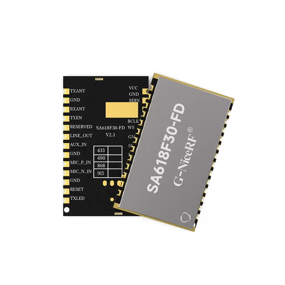 SA618F30-FD：full-duplex wireless data transmission module supports 8-way concurrent transmission 