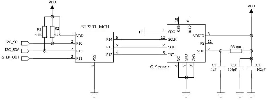 STP201 Typical Application Circuit