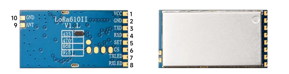 Pin definition of LoRa module LoRa610II