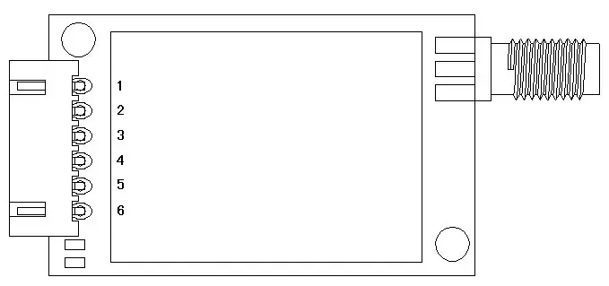 Pin definition of Uart RF Module SV611