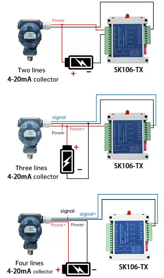 Application circuit of wireless switch module SK106