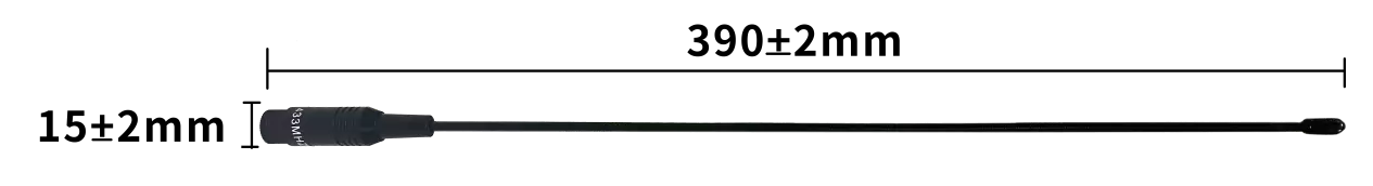 Whip antenna SW915-ZD200 size