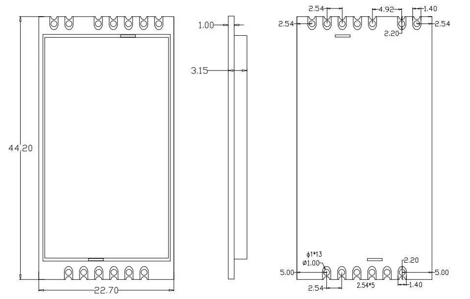 Wireless Signal Duplication Module STX888 Mechanical dimensions