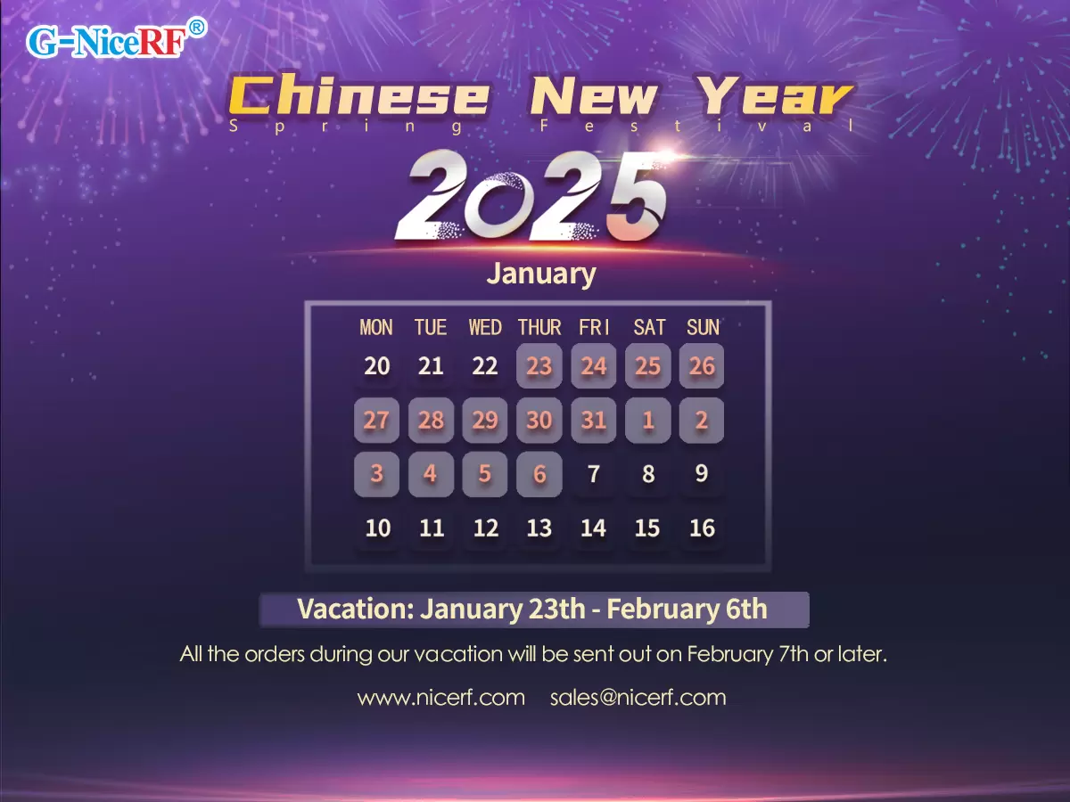 2025  Chinese New Year Holiday Notice