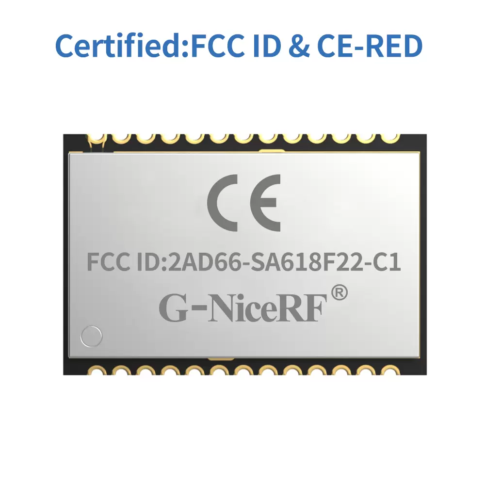 SA618F22-C1: FCC ID & CE-RED Certified  Wireless Digital And Audio All-In-One Full-Duplex Transmission Module