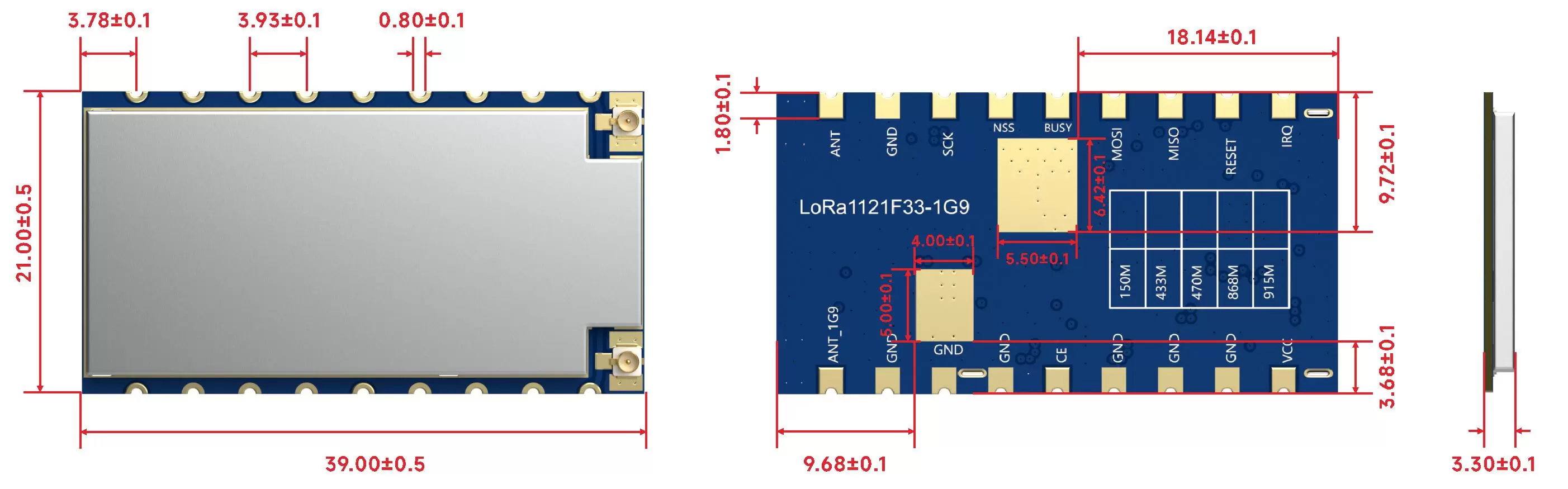 The size of lora module lora1121