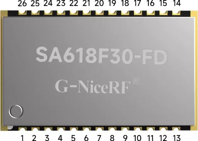 Pin definition of full-duplex data transmission module SA618F30-FD