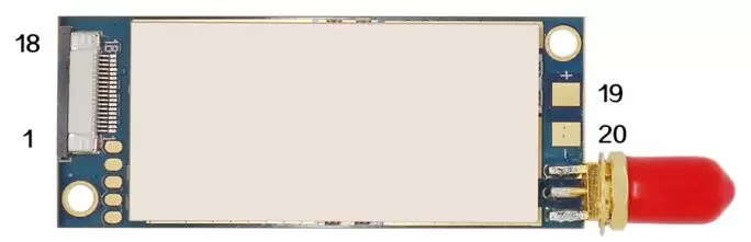 Pin definition of wireless module DMR858S.