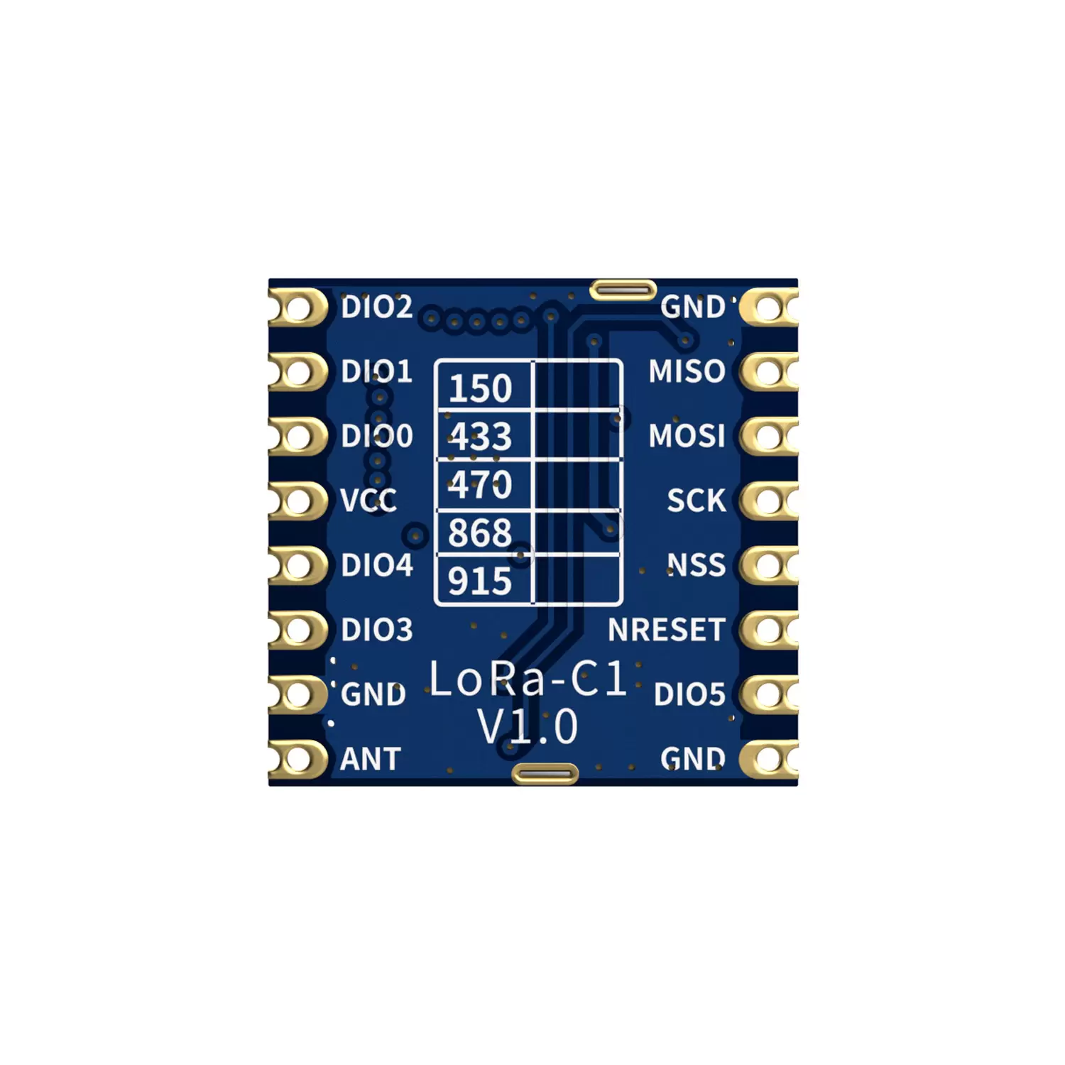 LoRa1278-C1 : 433/470MHz SX1278 LoRa Module With SPI Front End Module And ESD Protection
