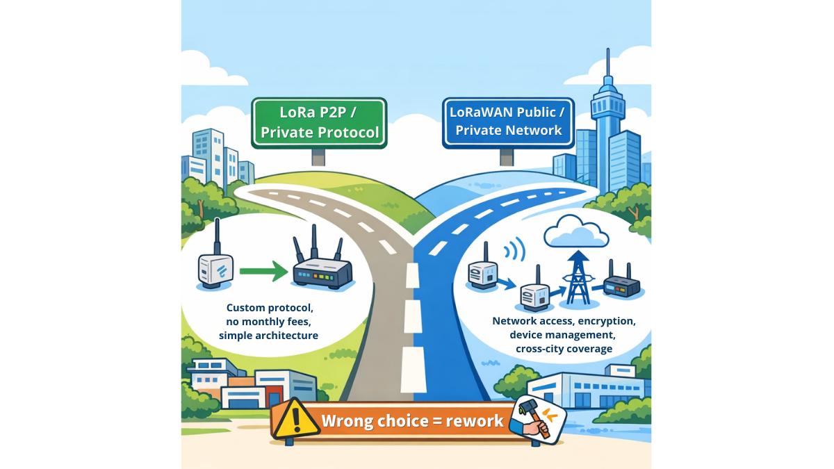 Assortment of LoRa modules and chips for IoT connectivity projects.