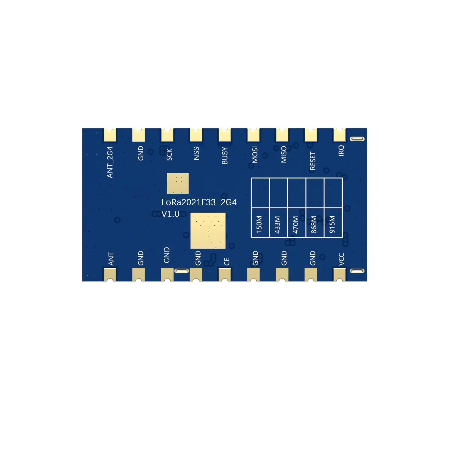 LoRa2021F33-2G4: 2W High-Power, High-Speed Multi-Band LR2021 Wireless Communication Module